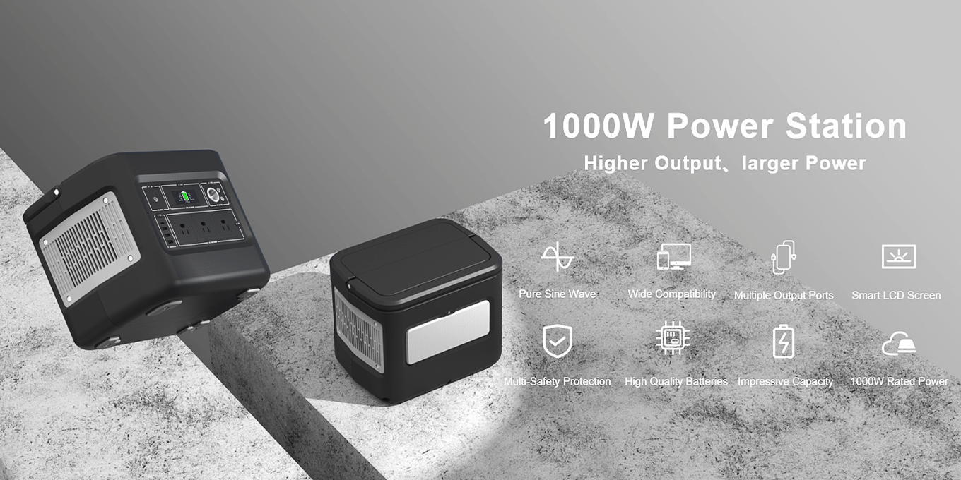 मोबाइल चार्ज गर्नको लागि 1000W रिचार्जेबल सौर्य जेनेरेटर